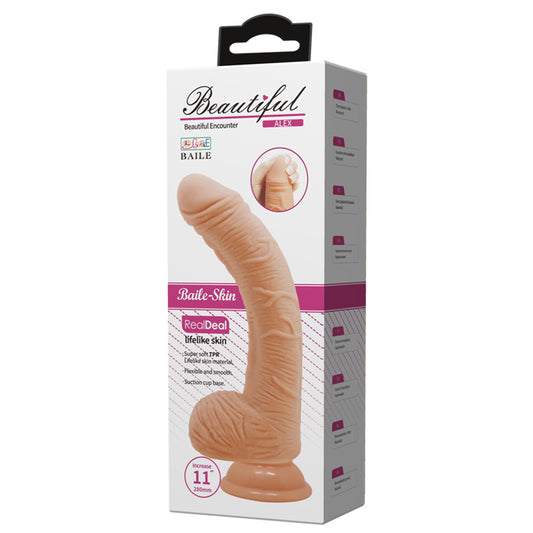Beautiful Encounter Alex 11'' G-Spot Curved with Suction Base Dildo - Club X