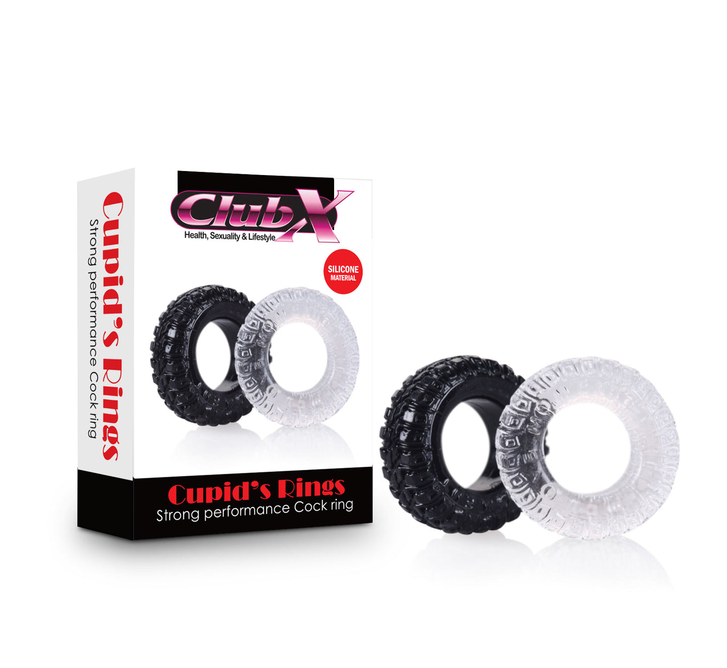 Club X Cupids Rings 2 Pack - Club X