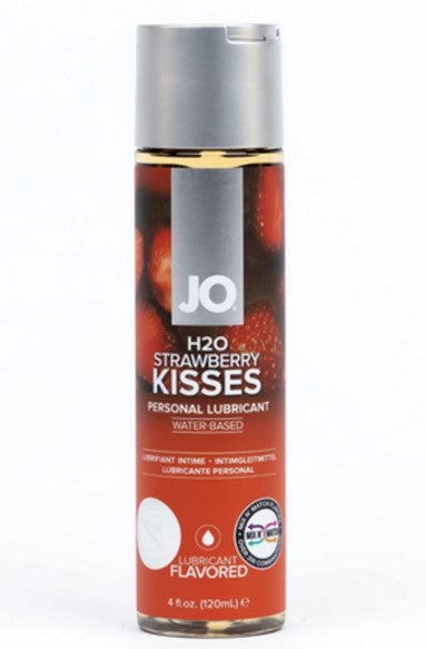 Jo H2O Strawberry Kisses Flavoured Lubricant - 120Ml  - Club X