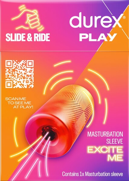 Durex Play Slide & Ride Textured Masturbation Sleeve  - Club X