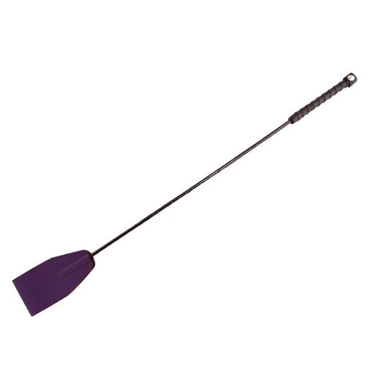 Rouge Leather Riding Crop - Purple Bondage Gear Rouge