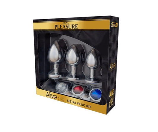 Alive metal plug kit anal pleasure - ClubX Australia