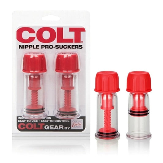 Colt Nipple Pro-Suckers Red Bondage Gear Calexotics
