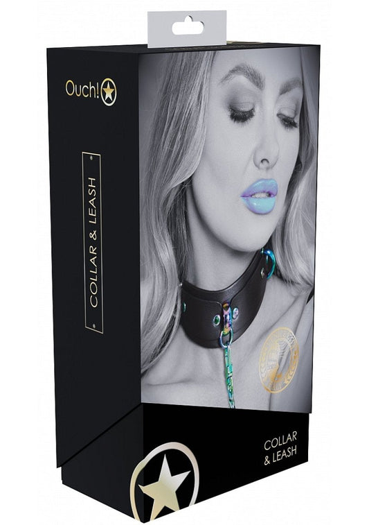 Ouch! Venice Collection - Collar with Leash Shots