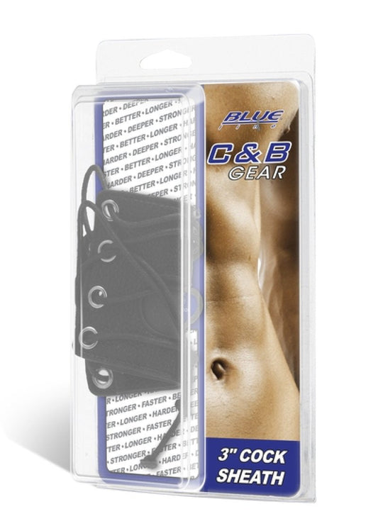 Blue Line 3" Cock Sheath Cock Ring Electric Eel, Inc