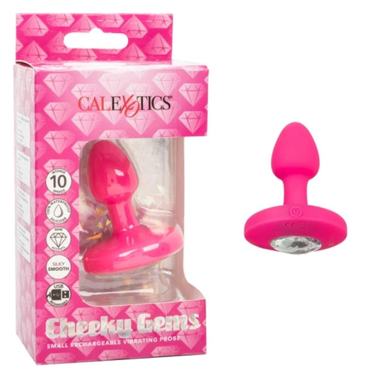 Cheeky Gems Small Rechargeable Vibrating Probe - Pink Anal Toy Calexotics