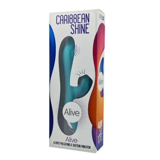 Adrien Lastic Alive Caribbean Shine, triple action suction vibrator - ClubX Australia