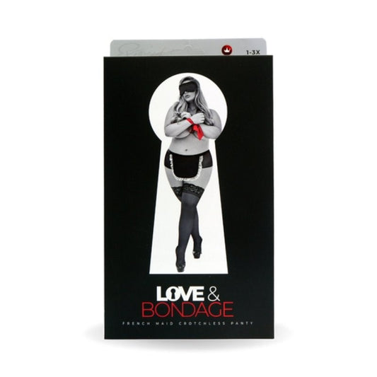 Magic Silk Bondage Set - Maid Panty Black Queen Size Magic Silk