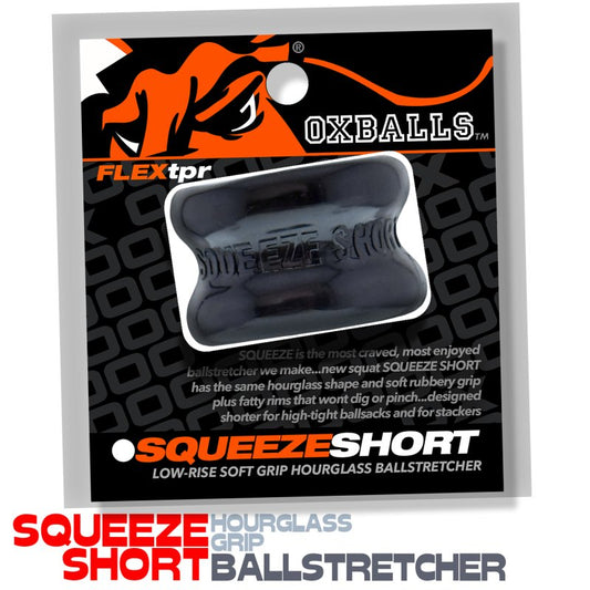 Oxballs Squeeze Short ballstretcher Black Cock Ring OXBalls