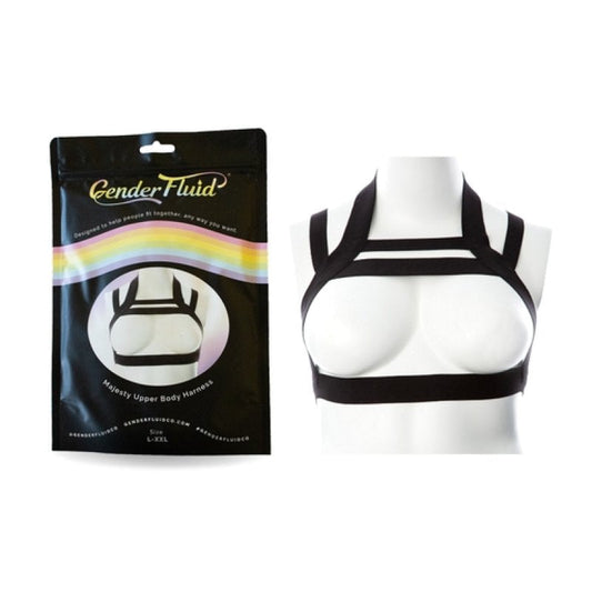Gender Fluid Majestic Harness L-XXLBlack Bondage Gear Thank Me Now