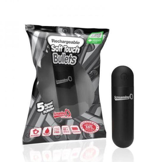 Screaming O Soft Touch Rechargeable Bullets - Black Screaming O