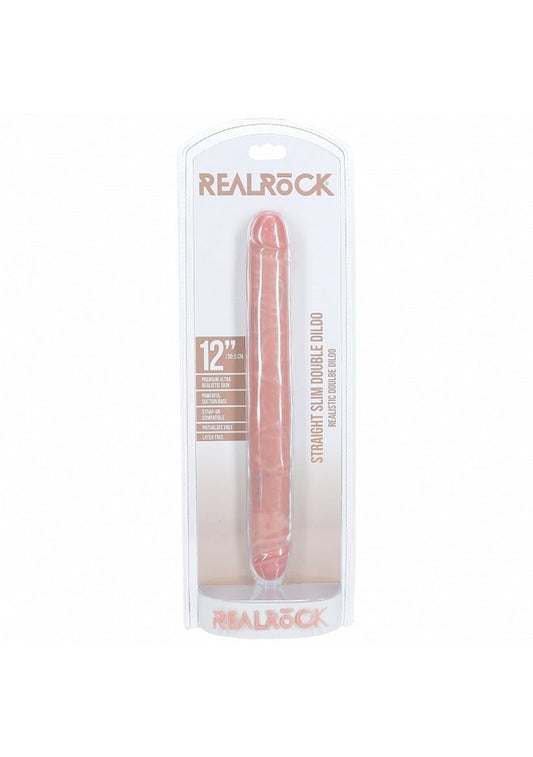 RealRock 12" Slim Double Ended Dong Shots
