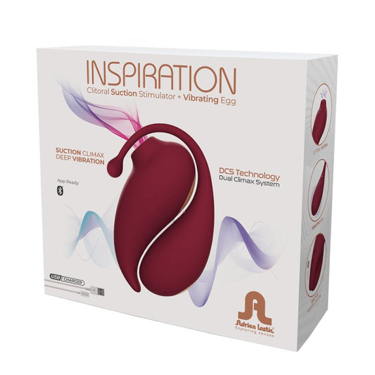 Adrien Lastic Inspiration clitoral suction stimulator and vibrating egg set - ClubX Australia