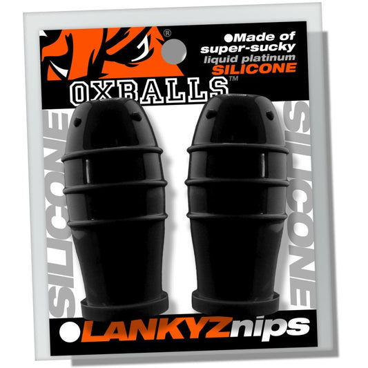Oxballs Lankyz silicone nipsuckers Black Bondage Gear OXBalls