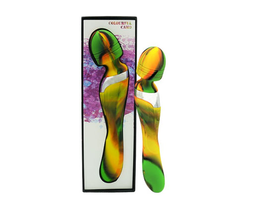 Colourful Camo Beja 2-in-1 vibrator green dual-use rechargeable - ClubX Australia