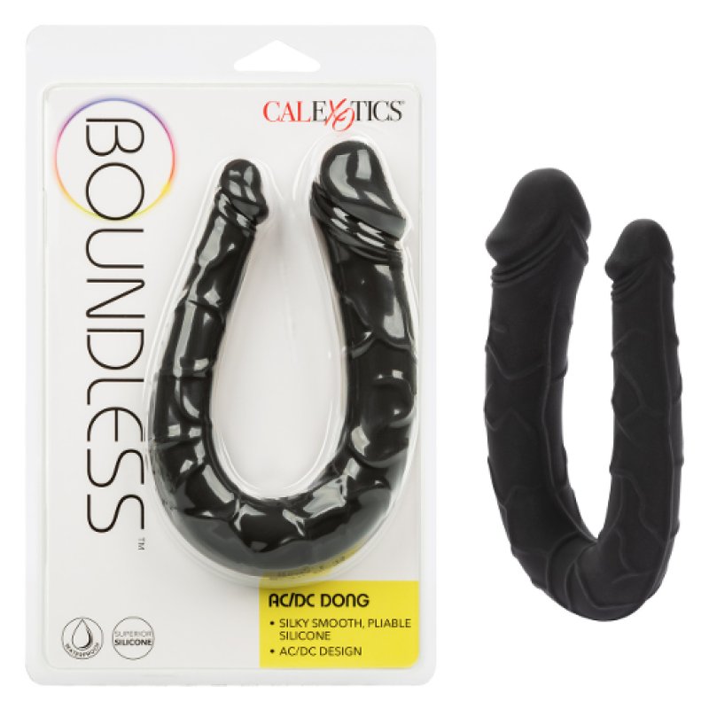 CalExotics Boundless AC/DC silicone double dong black - ClubX Australia