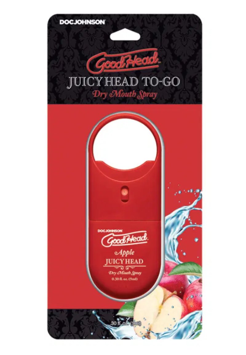 GoodHead - Juicy Head Dry Mouth Spray To-Go - Apple - .30 fl. oz. Edible Treat Doc Johnson