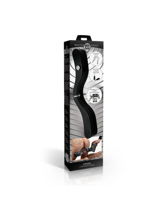 Master Series Exposed E-Stim Wooden Humbler Bondage Gear XR Brands