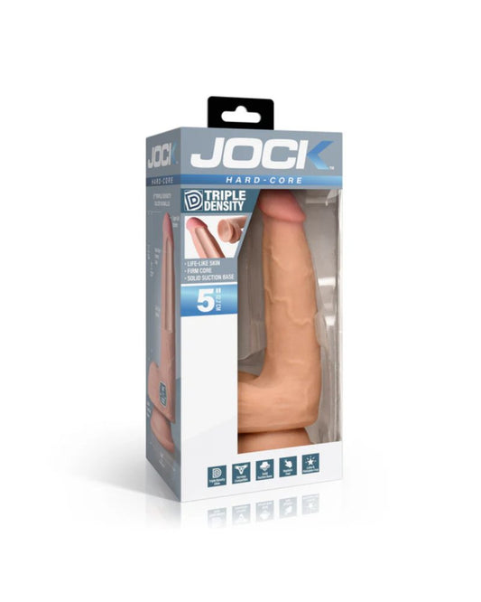 Jock Hard-Core 5" Triple Density Dildo with Balls Curve Toys