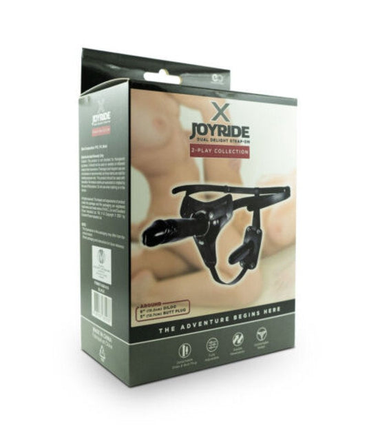 Excellent Power X Joyride dual delight strap-on 6 and 5 inch - ClubX Australia
