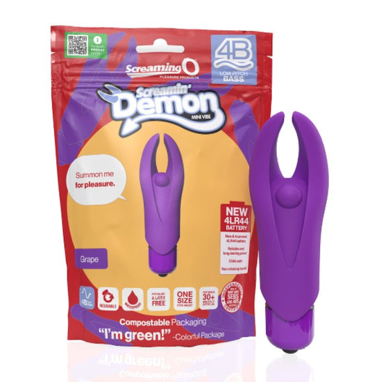 Screaming O 4B Demon Grape Bullet Vibrator - ClubX Australia