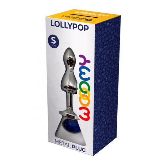 Wooomy Lollypop Double Ball Metal Plug Blue S Adrien Lastic