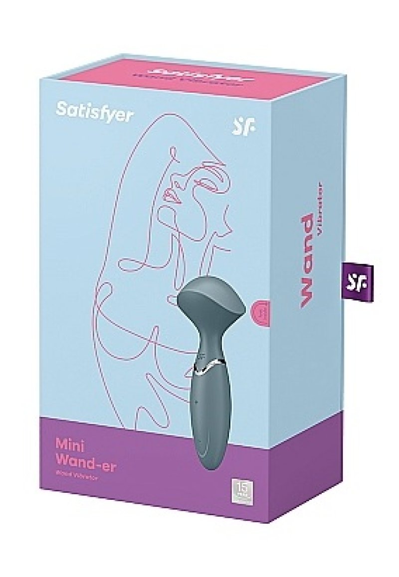 Satisfyer Mini Wand-er Vibrator - Grey Satisfyer