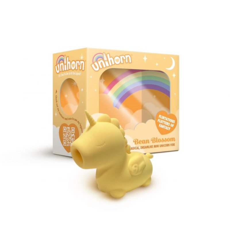 Unihorn - Bean Blossom - Yellow USB Rechargeable Flicking Stimulator CreativeC