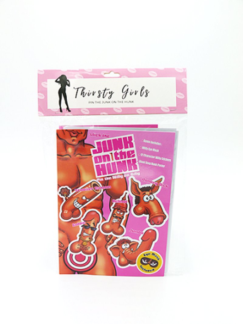 Thirsty Girls - Pin The Junk On The Hunk Novelty Thirsty Girls