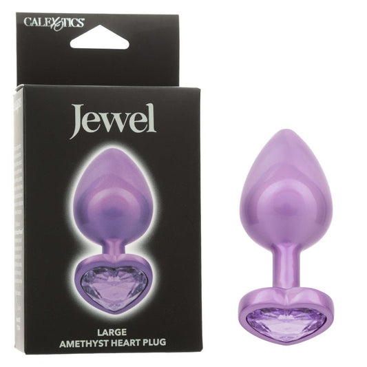 Calexotics Jewel Large Amethyst Heart Plug Calexotics