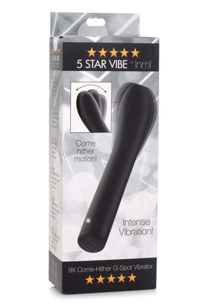 Inmi Shegasm 5 Star Come Hither G-spot vibrator Black - ClubX Australia