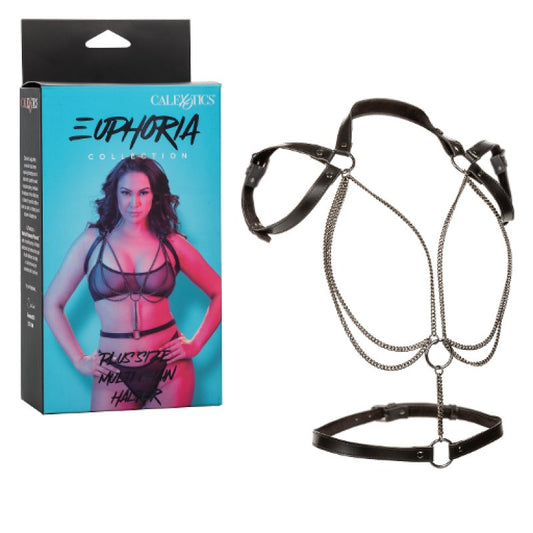 Euphoria Collection Plus Size Multi Chain Halter Bondage Gear Calexotics