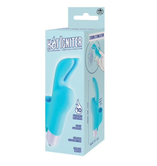 Excellent Power Hot Igniter vibration finger sleeve Blue - ClubX Australia