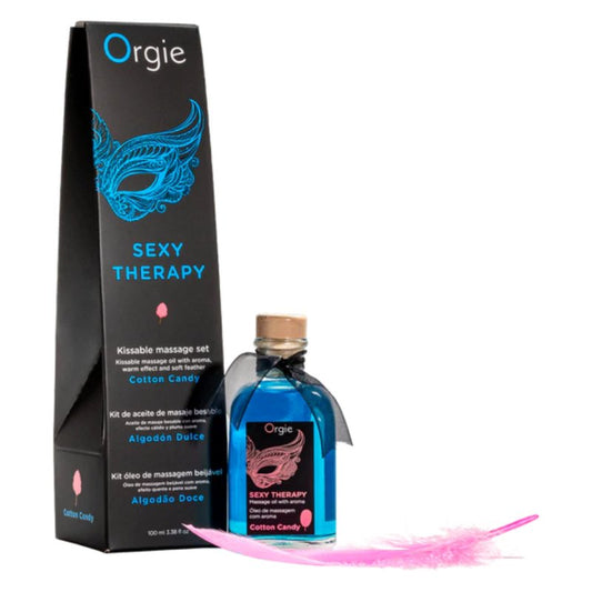 Orgie Sexy Therapy Cotton Candy Warming Massage Oil 100ml - ClubX Australia