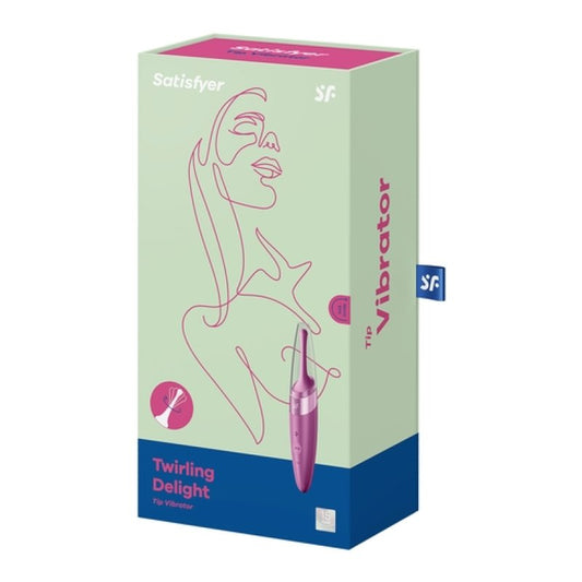 Satisfyer Twirling Delight, Berry circulating tip vibrator - ClubX Australia