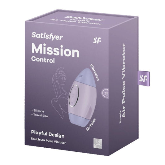 Satisfyer Mission Control, Violet air pulse and vibration toy - ClubX Australia