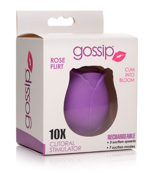 Gossip Cum Into Bloom Clitoral Vibrator - Rose Flirt Curve Toys
