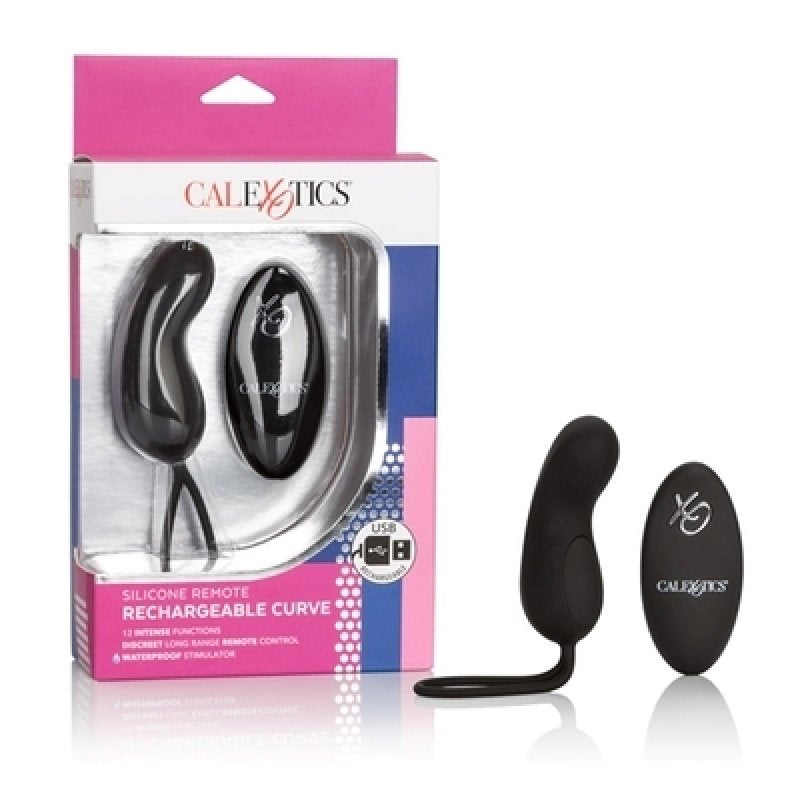 Silicone Remote Rechargeable Curve (Black) California Exotic Novelties