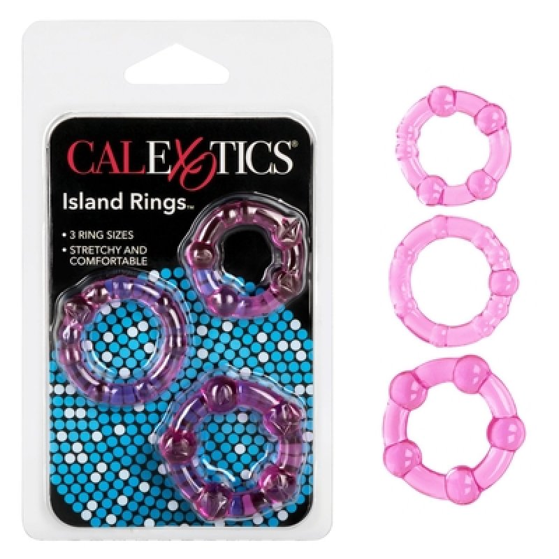Silicone Island Rings (Pink) California Exotic Novelties