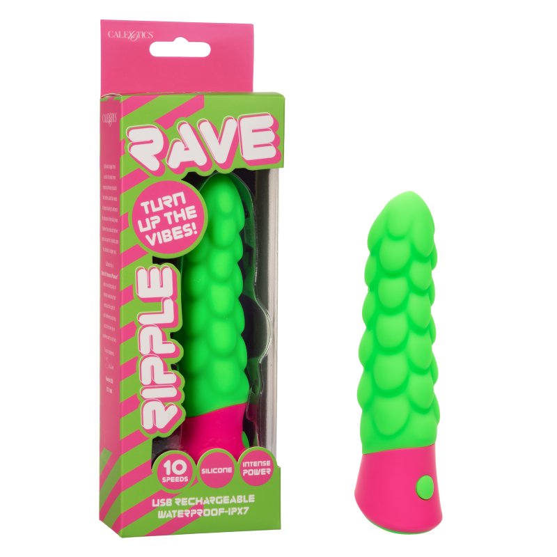 CalExotics Rave Ripple Vibrator textured G-spot vibrator - ClubX Australia