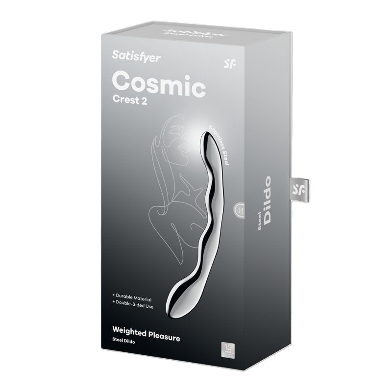 Satisfyer Cosmic Crest 2 - Chrome Steel 20.5 cm Dildo Satisfyer