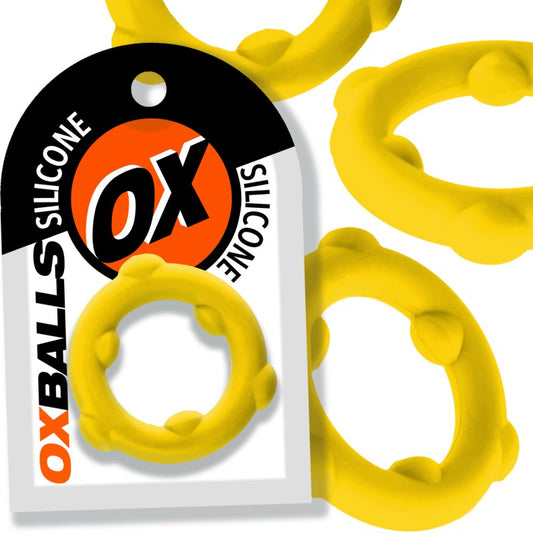 Oxballs Spinner single silicone ring Yellow OXBalls