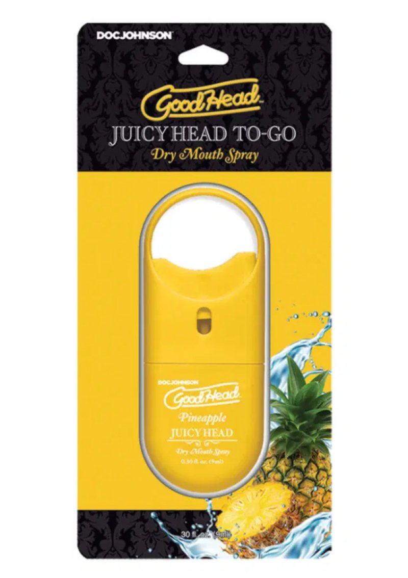 GoodHead - Juicy Head Dry Mouth Spray To-Go - Pineapple - .30 fl. oz. Edible Treat Doc Johnson