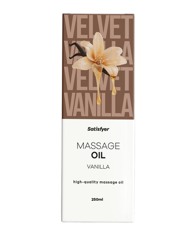 Satisfyer Massage Oil 250 ml Vanilla - Vanilla Scented Massage Oil - 250 ml Bottle Satisfyer