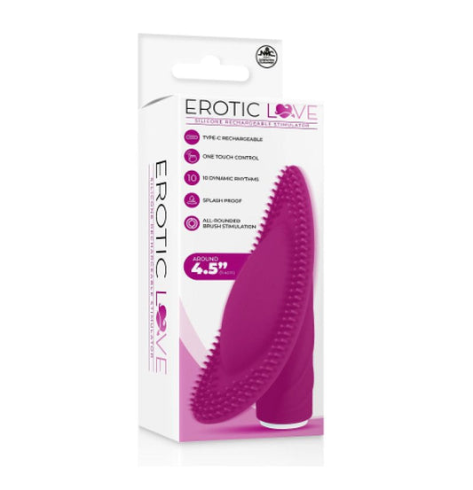 Excellent Power Erotic Love 10 speed rechargeable vibrator Pink - ClubX Australia