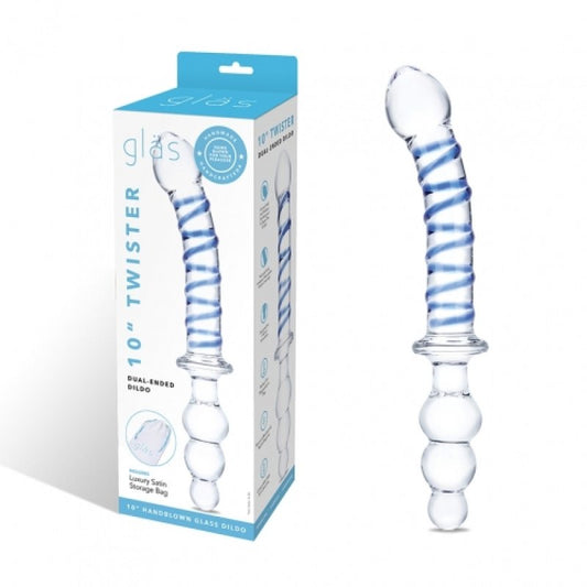 Glas 10" Twister Dual-Ended Dildo Electric Eel, Inc