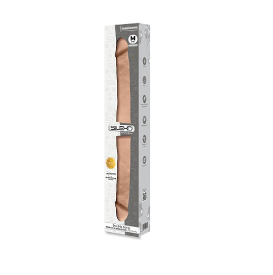 Silexd 16.5 Inch Double Dong Flesh Dual Density Dildo - ClubX Australia