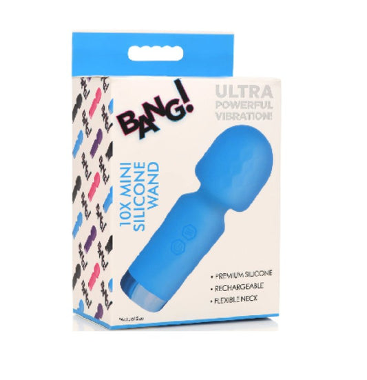 Bang! 10X Mini Silicone Wand - Blue XR Brands