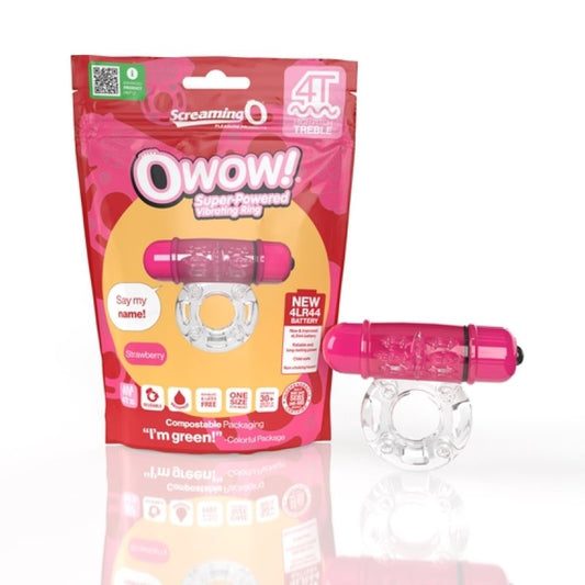 Screaming O 4T OWow - Strawberry Cock Ring Screaming O