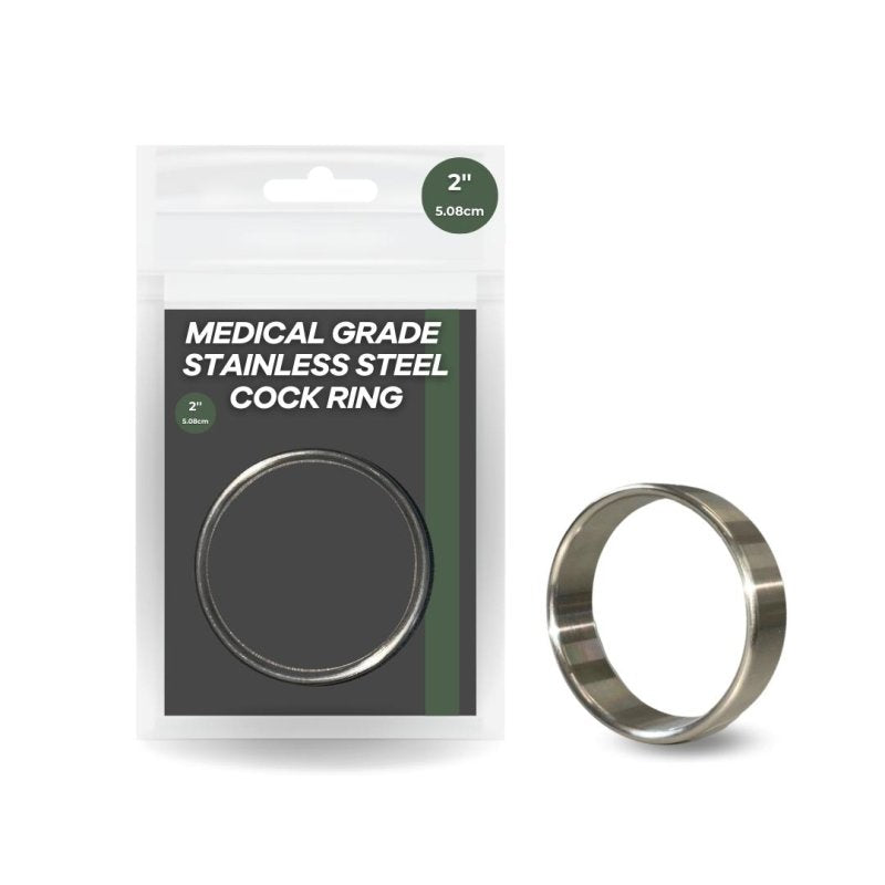 AAPD 2in medical grade stainless steel cock ring - ClubX Australia